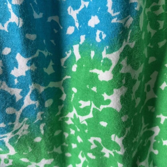 lane bryant tank top 14/16 Blue Green Short Sleeve peplum - Picture 3 of 4